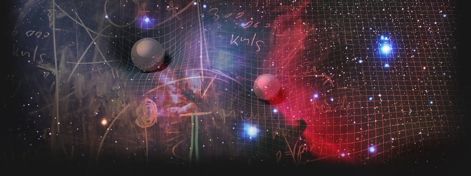 Illustration of the universe for physics homework.